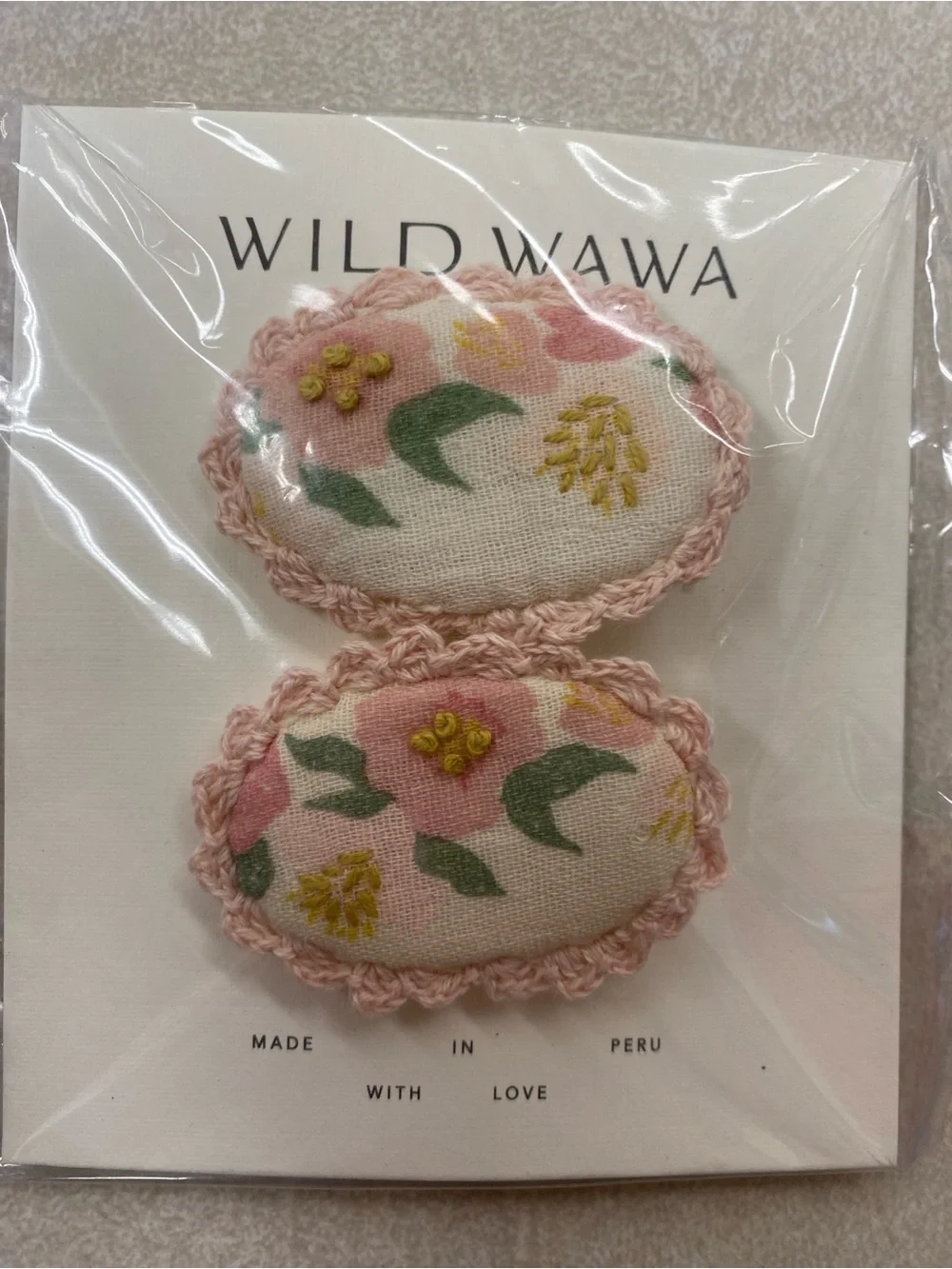 Wild Wawa Pink Rose Reverie Clip Set / NIB
